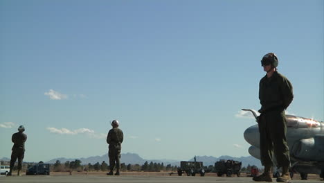 Air-Force-Grumann-Ea6-Prowler-Jets-Taxi-On-A-Runway