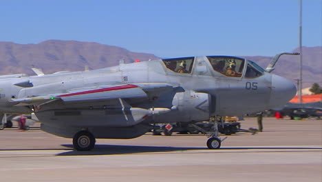 Air-Force-Grumann-Ea6-Prowler-Jets-Taxi-On-A-Runway-1