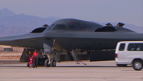 The-Air-Forcer-B2-Stealth-Bomber-On-The-Runway