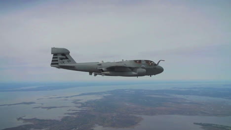 Navy-Ea6B-Jet-In-Flight