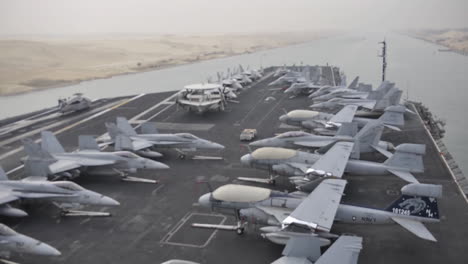 Day-Time-Lapse-Of-An-Aircraft-Carrier-Through-The-Suez-Canal