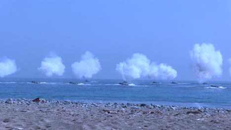 Los-Marines-Estadounidenses-Y-Coreanos-Realizan-Un-Ejercicio-De-Invasión-Anfibia-Masiva-Con-Explosivos-Y-Aterrizajes-En-La-Playa-9