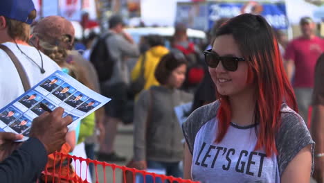 Members-Of-The-Thunderbirds-Fighter-Stunt-Team-Sign-Autographs-For-The-Crowd-At-An-Airshow-1