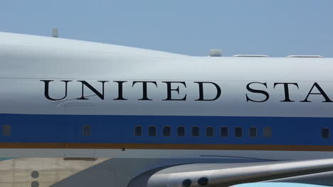 Air-Force-One-Taxis-In-After-A-Landing-At-An-Airport