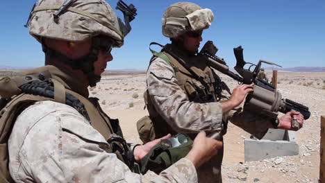 Us-Marines-Fire-The-M32-Multiple-Grenade-Launcher