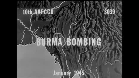 Us-Planes-Bomb-Japanese-Forward-Bases-In-Mogok-And-Mankat-Burma-In-1945