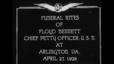 Die-Beerdigungen-Von-Floyd-Bennett-Chief-Petty-Officer-In-Der-Navy-In-Washington-DC-In-Den-1920er-Jahren