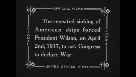 Präsident-Woodrow-Wilson-Fordert-Den-Kongress-Auf,-Im-Ersten-Weltkrieg-Den-Krieg-Zu-Erklären