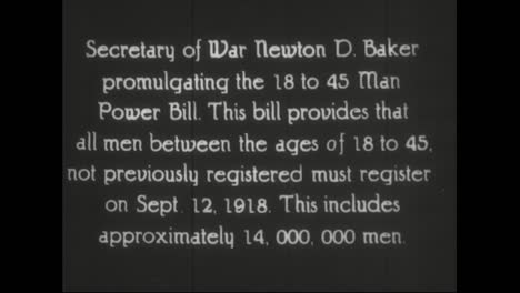 El-Secretario-De-Guerra-De-New-Ton-Baker-Firma-El-Proyecto-De-Ley-Que-Hace-Que-Los-Jóvenes-Sean-Elegibles-Para-El-Reclutamiento-En-La-Primera-Guerra-Mundial