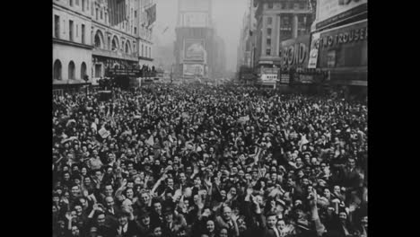 Crowds-Of-Americans-Celebrate-As-World-War-Two-Comes-To-An-End