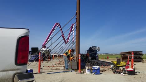 Us-Army-Corps-Of-Engineers-Contractors-Place-And-Smooth-Concrete-Foundation-On-Otay-Mesa-For-The-San-Diego-Secondary-Border-Wall-On-March-29-2019