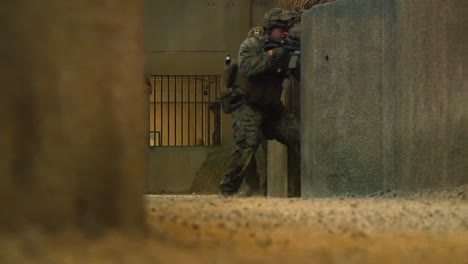 Us-Marines-With-3Rd-Battalion-8Th-Marine-Regiment-Conduct-Urban-Training-At-The-Indoor-Infantry-Immersion-Trainer-Camp-Lejeune-Nc-July-18-2019