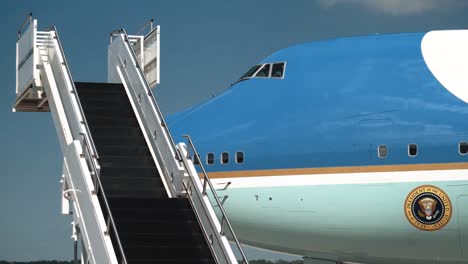 First-Lady-Melania-Trump-And-President-Donald-J-Trump-Land-At-Wrightpatterson-Air-Force-Base-Ohio-Aug-7-2019