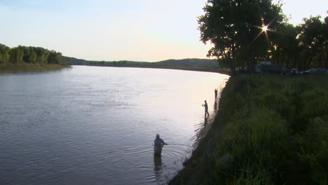 People-Go-Fishing-And-Duck-Watching-In-The-Wilderness