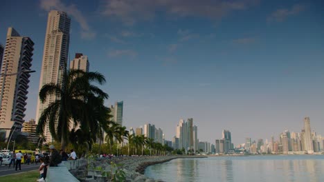 Die-Panama-City-Panama-Skyline-Wird-Gezeigt