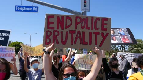 Extreme-Slo-Mo-Signs-Say-End-Policía-Brutality-During-A-Black-Lives-Matter-Blm-March-In-Ventura-California