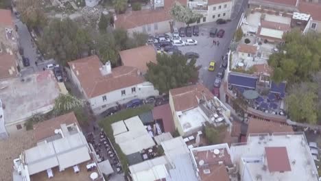 Tilt-Up-Drone-Aerial-Shot-Of-Athens-Greece