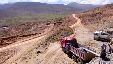 Gründungsaufnahme-Der-Potosi-Silber--Und-Zinnmine-In-Bolivien-Südamerika