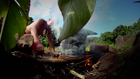 A-Hawaiian-native-prepares-tarot-root