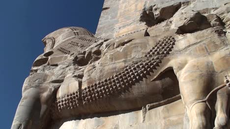 A-bas-relief-carved-in-stone-in-the-ruins-of-the-ancient-city-of-Persepolis-in-Iran