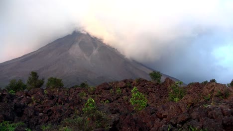 An-active-volcano-bilious-smoke-and-ash-1
