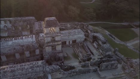 An-aerial-view-over-Palenque-Mayan-pyramids-in-Mexico-3