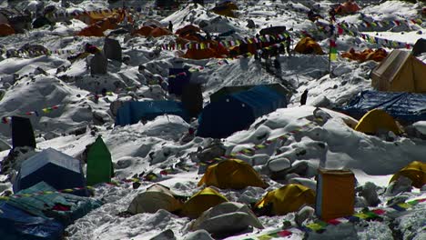 Nahaufnahme-Eines-Teils-Des-Everest-Basislagers