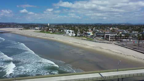 Aerial-of-empty-abandoned-beaches-of-southern-california-with-no-one-during-covid19-2