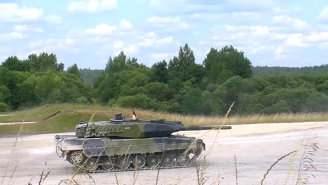 Dutch-Tanks-Fire-At-A-Firing-Range