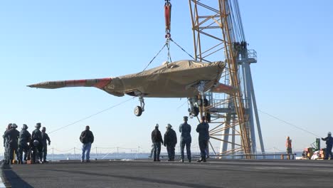 A-Secret-Us-Spy-Plane-The-X47B-Unmanned-Combat-Air-System-Is-Delivered-To-An-Aircraft-Carrier