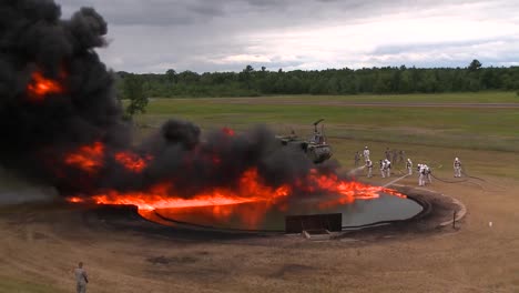 Firefighters-Battle-A-Practice-Chemical-Fire-6