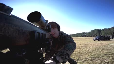 Montage-Of-Us-Marines-Practicing-Firing-Rifles-In-Sniper-School