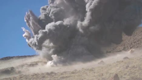 Rockets-Fired-From-Fighter-Jets-Create-A-Huge-Explosion-In-The-Desert