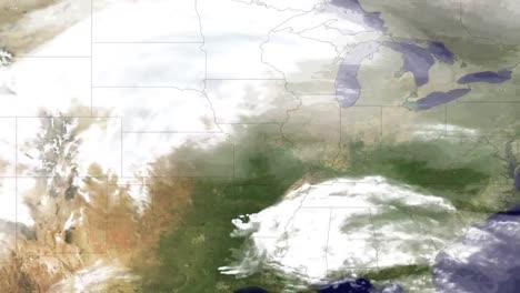 Metraje-De-Noticias-Al-Estilo-De-Un-Informe-Meteorológico-De-Una-Tormenta-De-Nieve-Masiva-Que-Azotó-El-Centro-Y-Este-De-Estados-Unidos-En-2011