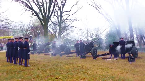 A-21-Gun-Salute-In-Washington-Dc-Honors-The-President