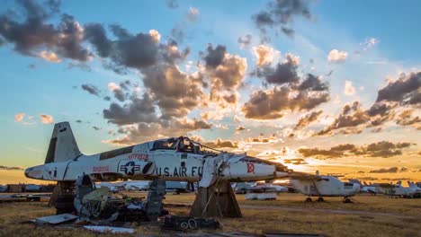 Great-Time-Lapse-Shots-Through-A-Junkyard-Or-Boneyard-Of-Abandoned-Airplanes-1