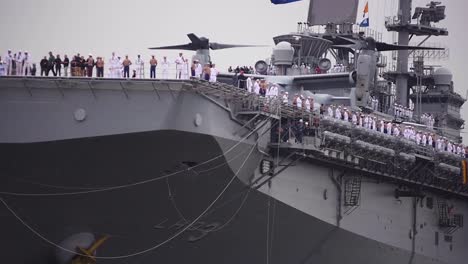 The-Amphibious-Assault-Ship-Uss-Kearsarge-Arrives-At-Pier-88-In-Downtown-Manhattan-For-Fleet-Week-1