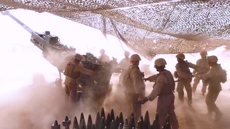Soldiers-Fire-Heavy-Artillery-In-The-Battlefield-6
