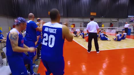 Handicapped-And-Disabled-Veteran-Soldiers-Compete-In-Volleyball-In-The-Air-Force-Wounded-Warrior-Games-2