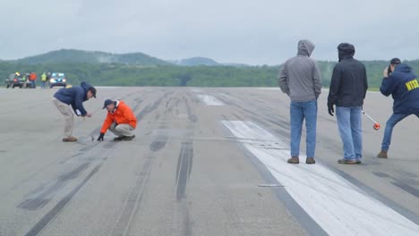 Field-Investigators-From-The-Ntsb-Document-The-Wreckage-Of-A-Cargo-Plane-Crash-At-Charleston-Yeager-Airport