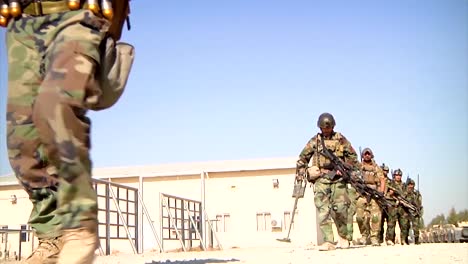 Afghan-Commandos-March-At-A-Base-In-Kandahar