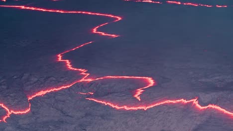 Aerial-Shot-Over-The-Summit-Vent-Lava-Lake-On-Kilauea-Volcano-Erupting-Hawaii