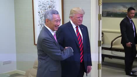 Highlights-Of-President-Donald-Trump-And-Prime-Minister-Of-Singapore-Lee-Hsien-Loong-Meeting