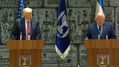 Us-President-Donald-Trump-And-Israel-President-Reuven-Rivlin-Exchange-Remarks-During-The-Presidential-Visit-To-Jerusalem-1
