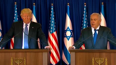 Us-President-Donald-Trump-And-Israel-Prime-Minister-Benjamin-Netanyahu-Exchange-Remarks-During-The-Presidential-Visit-To-Jerusalem-3