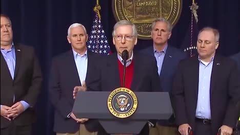 Us-Senate-Majority-Leader-Mitch-Mcconnell-Speaks-Following-A-Presidential-Retreat-At-Camp-David-1