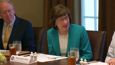 Maine-Senator-Susan-Collins-Advises-Us-President-Donald-Trump-In-The-White-House