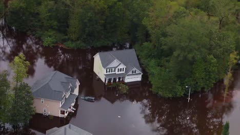 Helikopter-Antennen-über-Den-Überschwemmungen-und-Schäden-Durch-Hurrikan-Florenz-In-North-Carolina-3-North