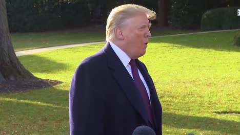 Us-President-Donald-Trump-Speaks-To-Reporters-In-Press-Corps-And-Says-He-Sides-With-Saudia-Arabia-In-The-Jamal-Khashoggi-Murder-Because-He-Is-All-About-Putting-America-And-Sales-Of-American-Products-First-Yet-He-Has-No-Personal-Business-With-Saudi-Arabia