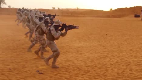US-Streitkräfte-Trainieren-Polizei--Und-Armeetruppen-Aus-Westafrika-Niger-Burkina-Faso-Und-Senegal-In-Wüstenkriegswaffen-Und-Kommandotaktiken-1